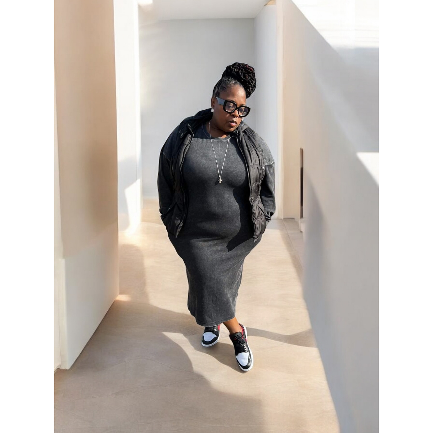 Lounge Dress with Pockets