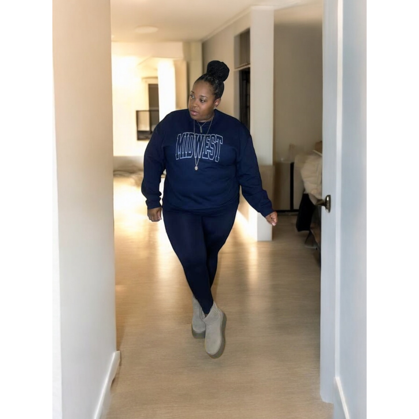 Graphic Sweatshirt & Leggings Set