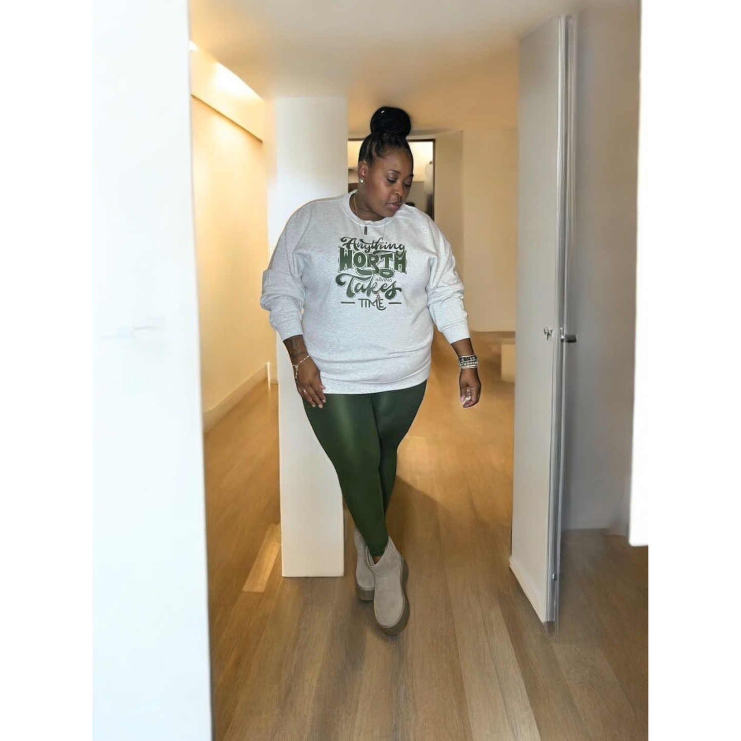 Graphic Sweatshirt & Legging Set
